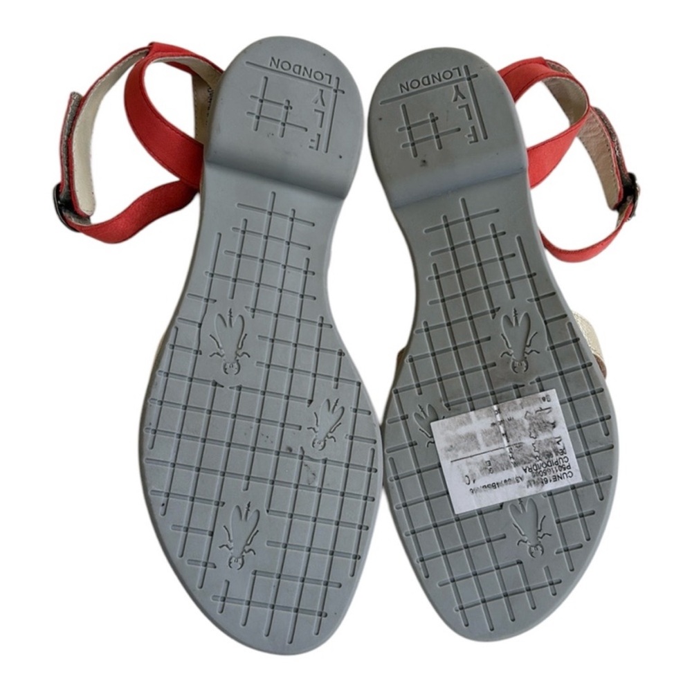 EUC Fly London Leather Cune Sandals Size 9 - 9.5 - Picture 7 of 10